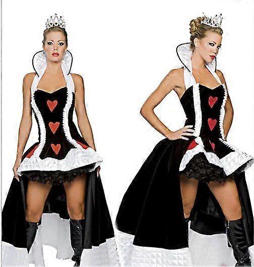 Sexy Queen of Hearts Costume Women Adult Alice In Wonderland Halloween  Party Cosplay Fancy Dress Witch Vampire Devil Costume | Fruugo IE