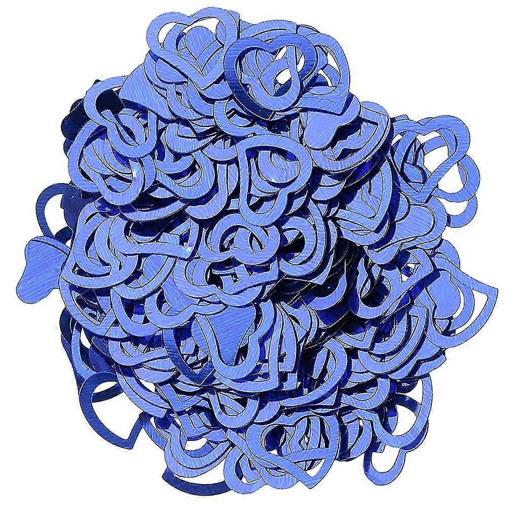 معدني البريق القلب الجدول مبعثر حلويات الزفاف ديكور الفضة