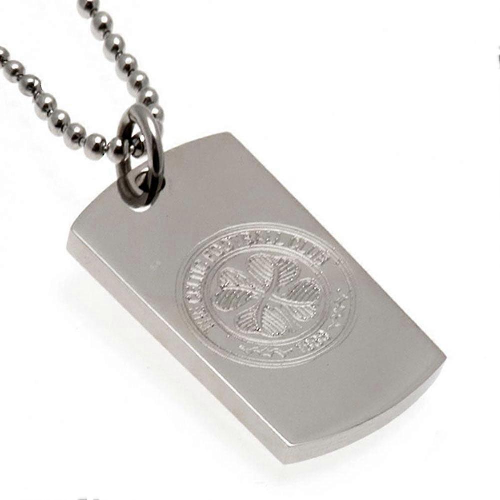 Celtic Fc Engraved Dog Tag &amp; Chain