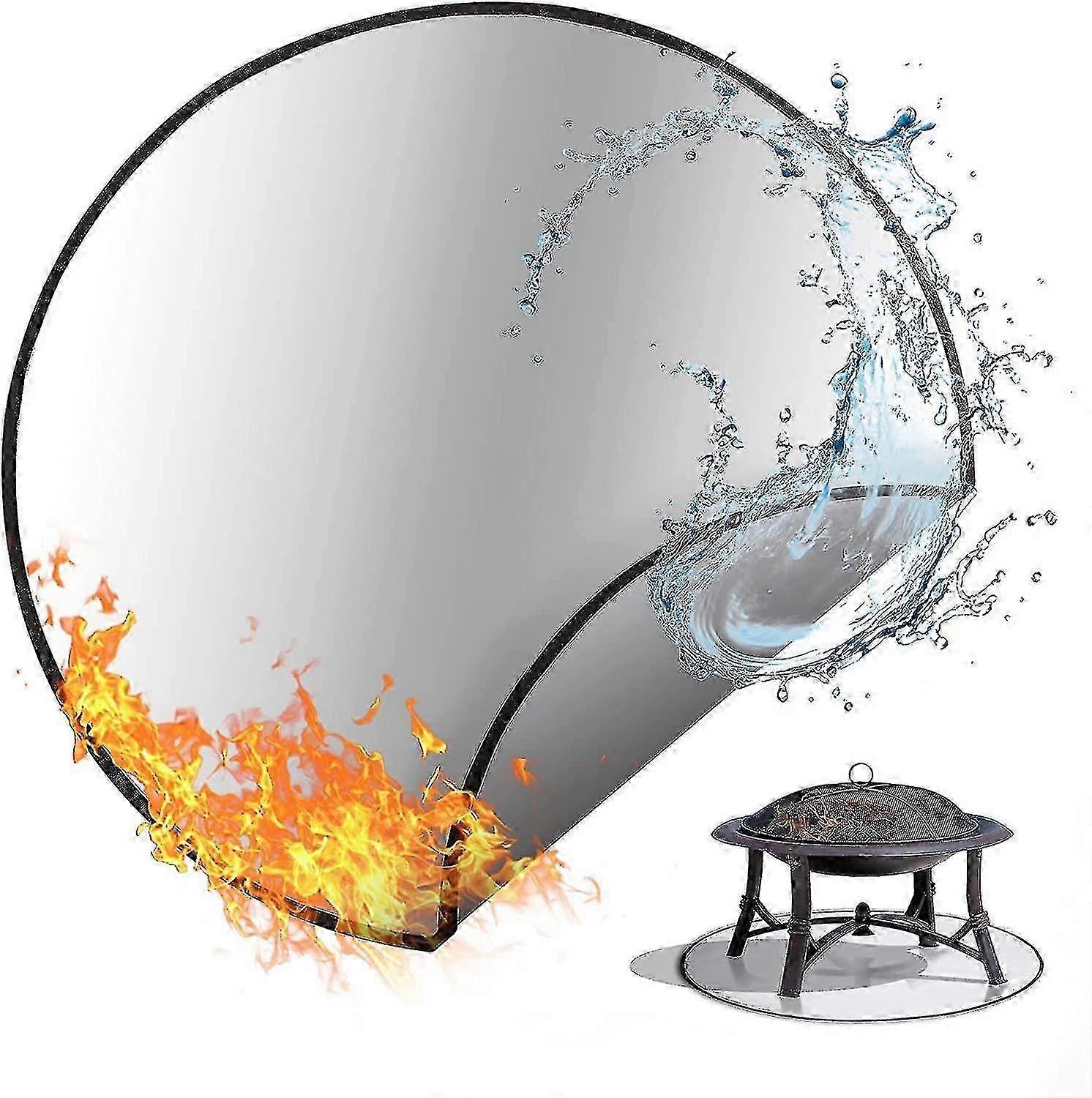 Barbecue Fire Pit Mat, Fireproof And Flameproof Picnic Mat (a)