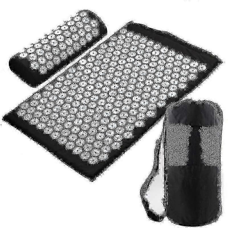 מחצלת אקופרסורה יוגה וכריות עם תיק, מחצלת דיקור עיסוי