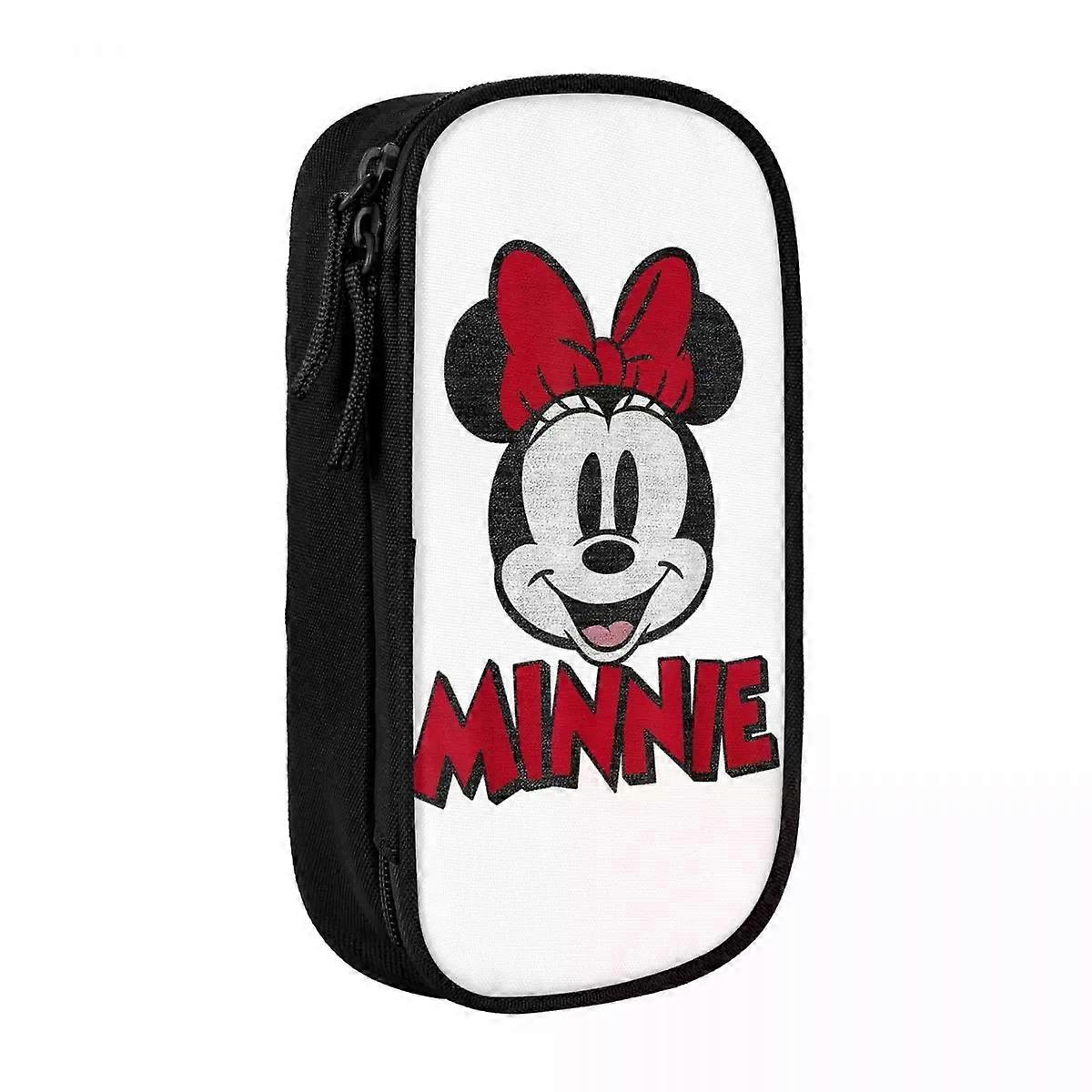 f755 Fun Mickey And Friends Pencil Case Minnie Mouse Pencilcases Pen Kids Large Storage Bag Office Gift jbfq755