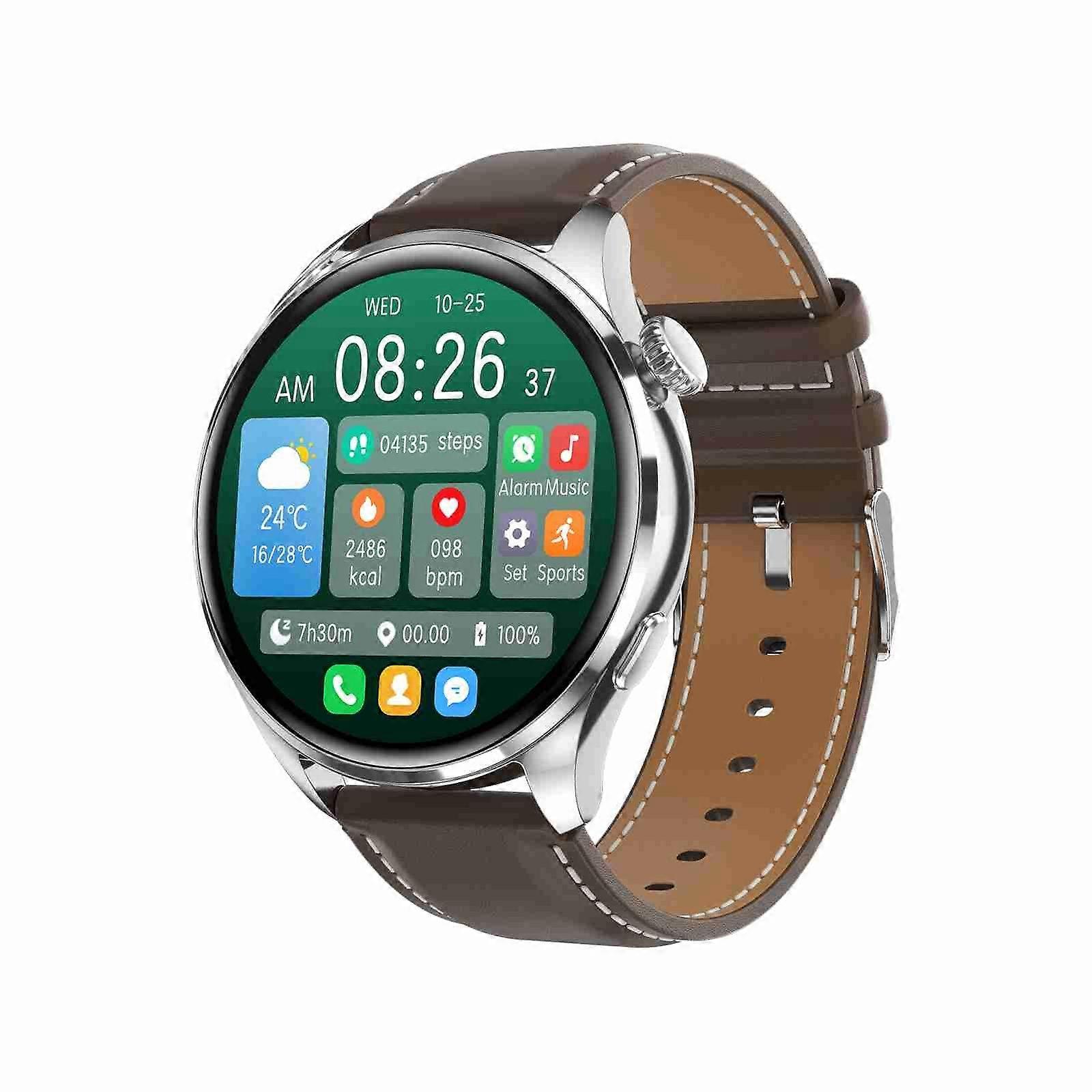 TM05 Pro Smart Bracelet, 1.46 inch Leather Band IP67 Waterproof Smart  Watch, Bluetooth Call / Heart Rate /