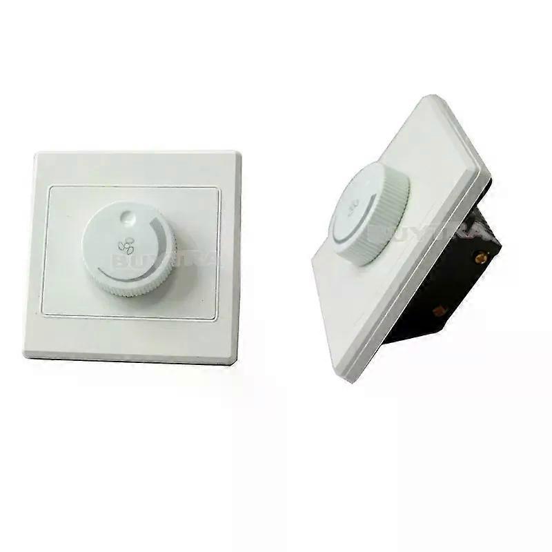 220V 10A Dimmer Light Switch Adjustment Lighting Control Ceiling Fan Speed Control Switch Wall Button Dimmer Switch