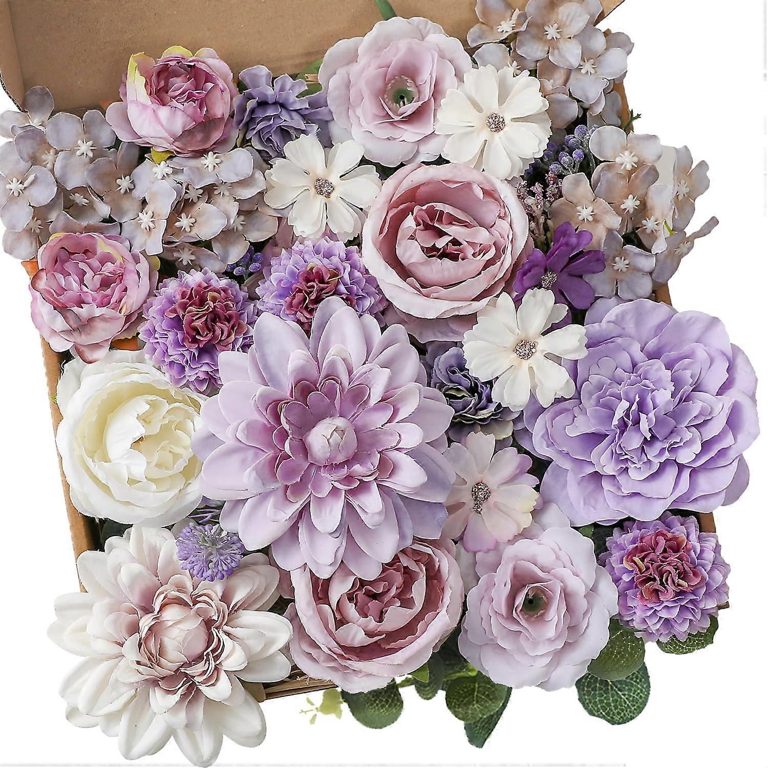 Peony Artificial Flower DIY Craft Combo Box Set
