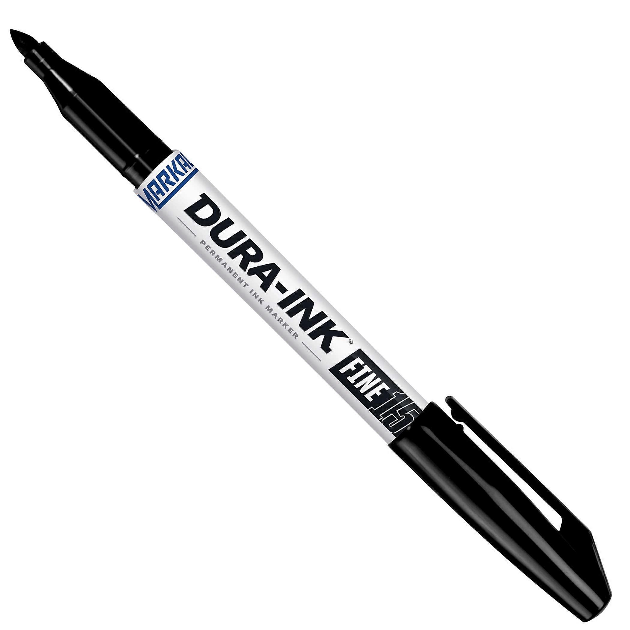 Dura - Ink 15 Permanent Ink Markers Fine Bullet Tip 12-Pack Assorted Colors for Art and Craft Projects