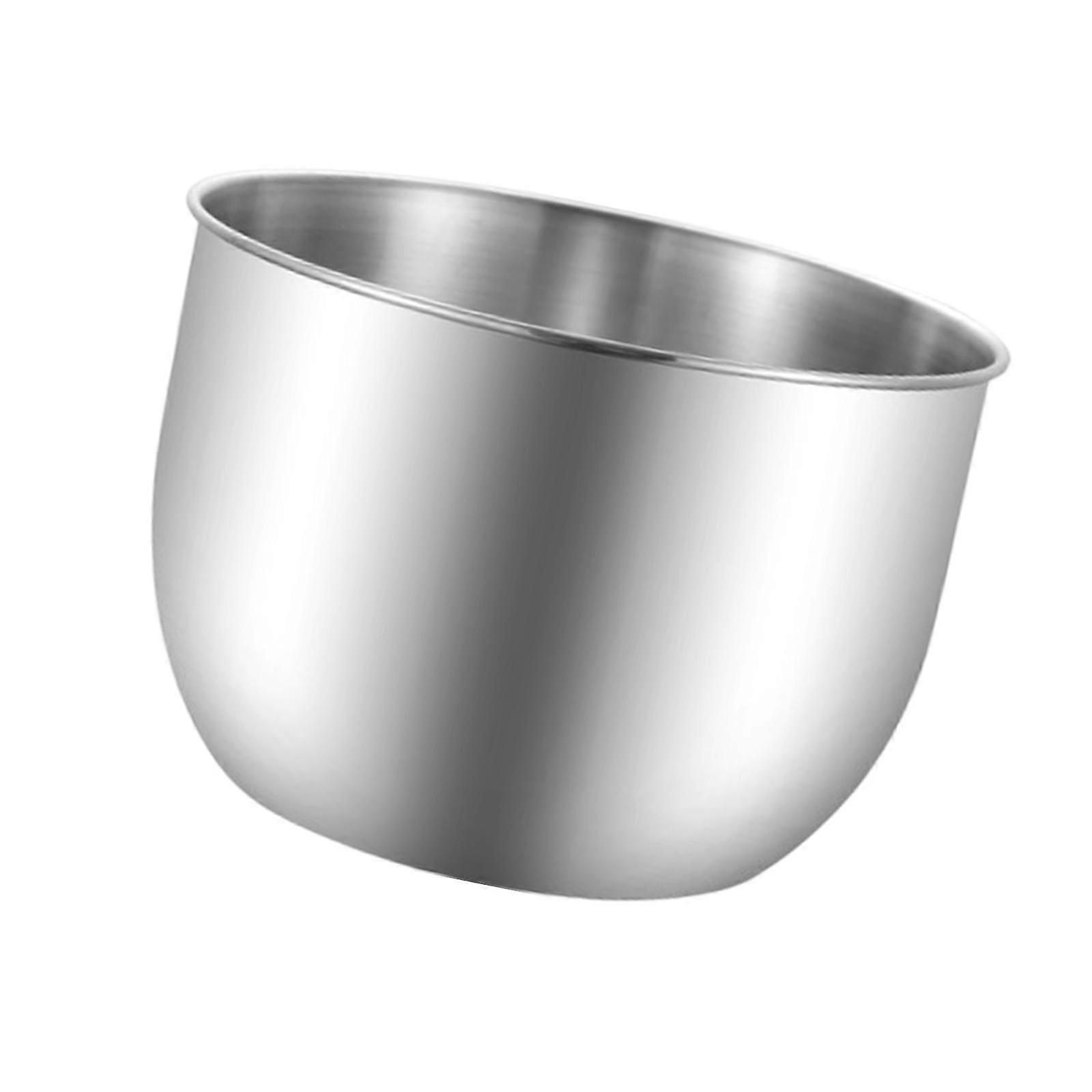 Stainless Steel Deep Mixing Bowl Egg Whisking Bowl with Rounded Lip Baking