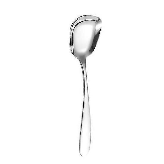 Square Head Spoon Polished Surface Rustproof Corrosion Resistant Stainless-Steel Stirring Spoon Kitchen Tool