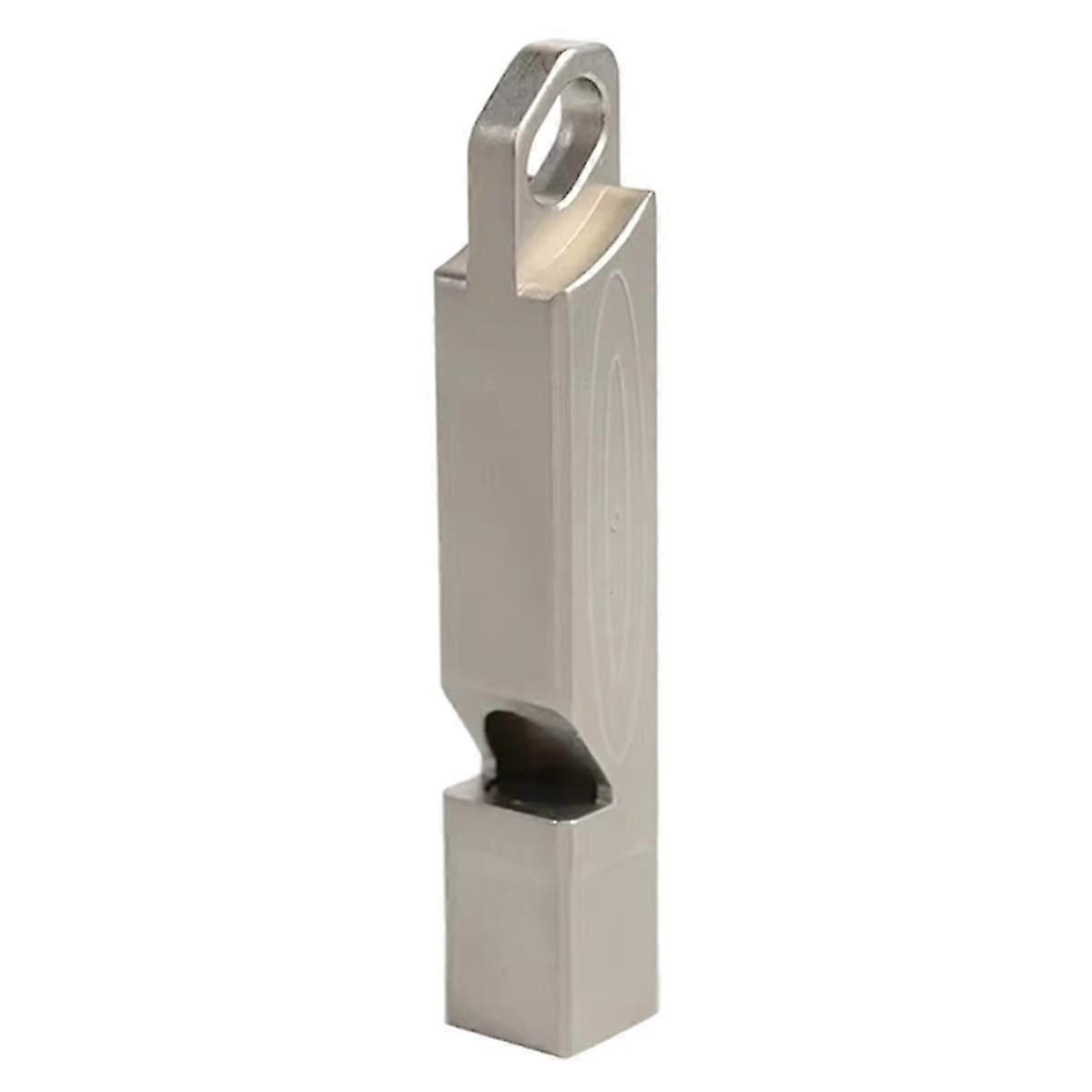 Titanium Alloy Emergency Whistle High Decibels EDC Necklace Lanyard Survival Whistle for Outdoor Hiking Camping