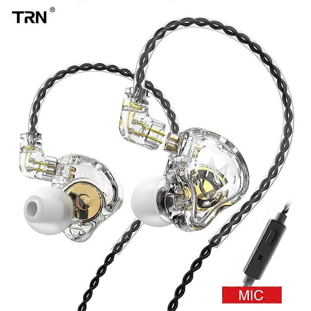 TRN MT1 In-Ear Monitor Headphones High-Clear Sound Earphones with 10mm Dual Magnetic Composite Dynamic Driver Noise Canceling Wired Earbuds