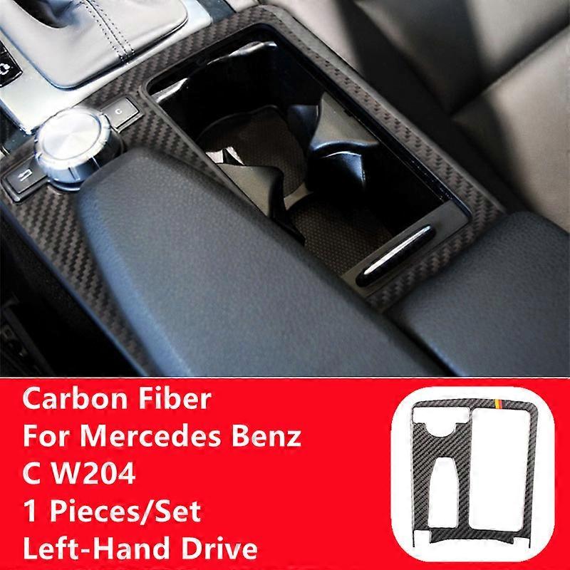 Carbon Fiber Modification Cover Trim Strips Decorative Stickers compatible for Mercedes Benz C W204 Car Inner Accessories