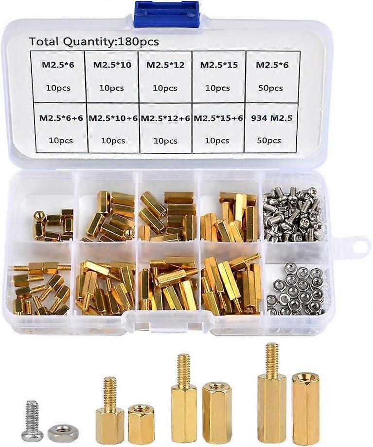 Quincaillerie électronique de précision, entretoise en laiton, kit d’assortiment d’écrous de vis en acier inoxydable, fixations mâles-femelles pour des projets fiables