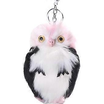 Cute 6 inch Owl Plush Keychain Stuffed Animals Keyring Charm Handbag Pendant