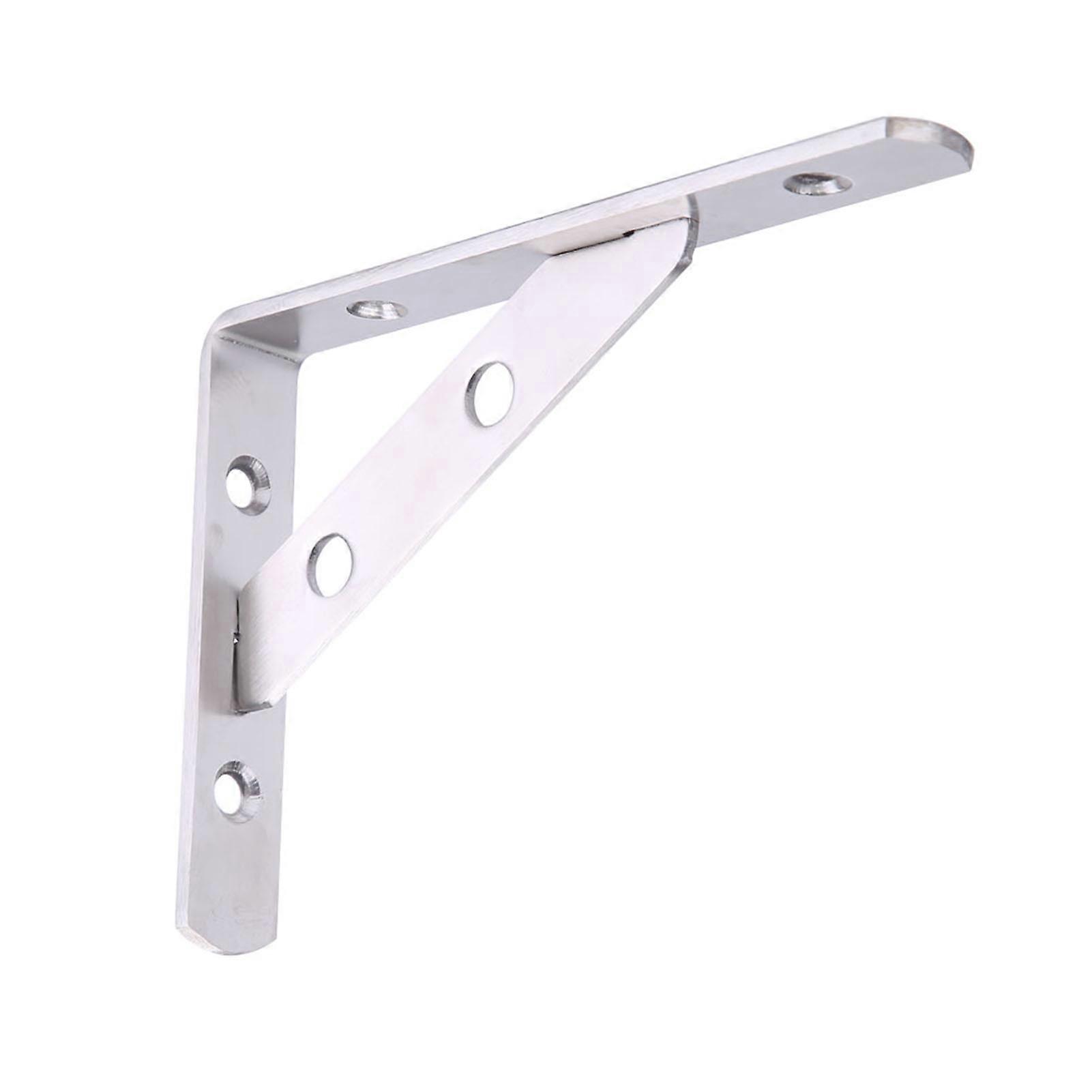 Stainless Steel L-Shaped Wall-Mounted Shelf Brackets Support Frame Home Hardware