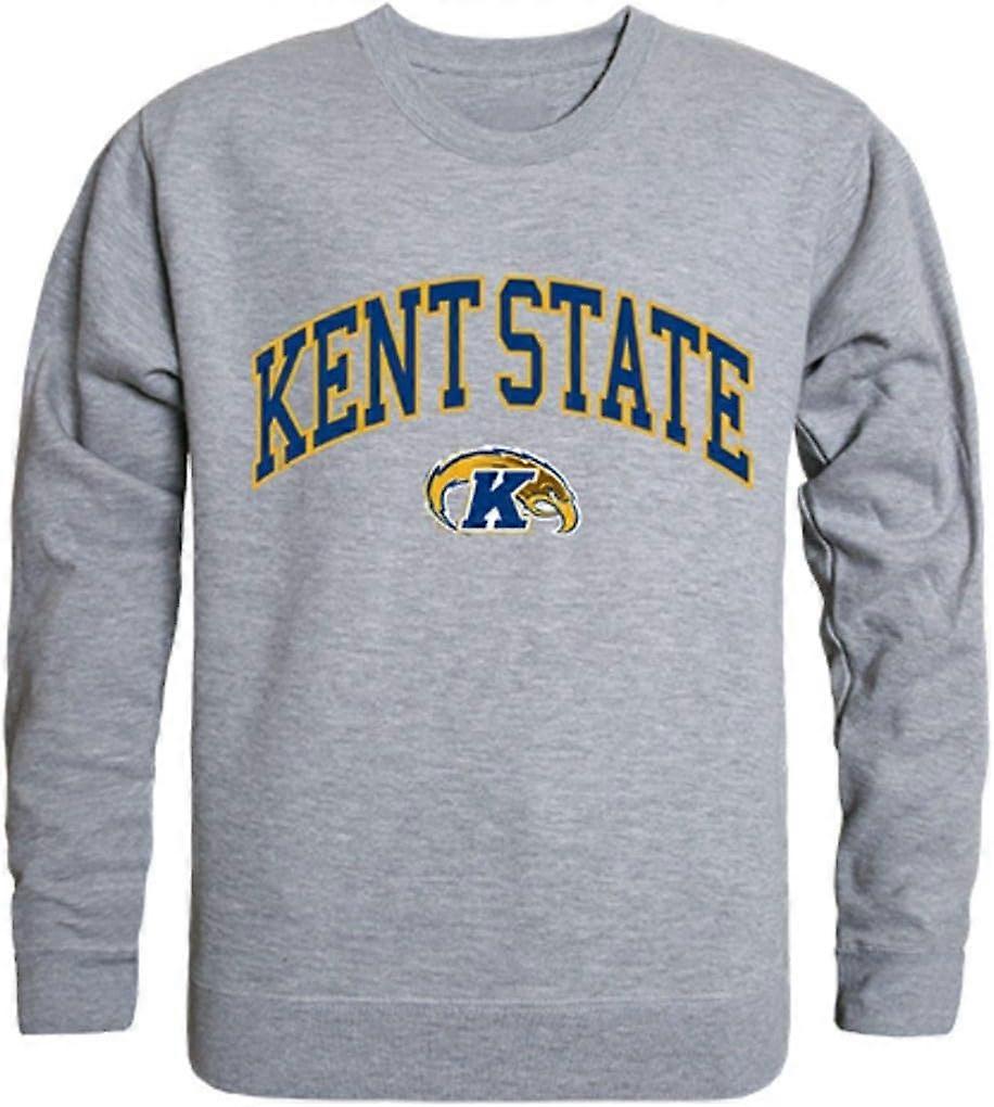 KSU Kent State University Campus Crewneck Pullover Camisola Heather Cinza