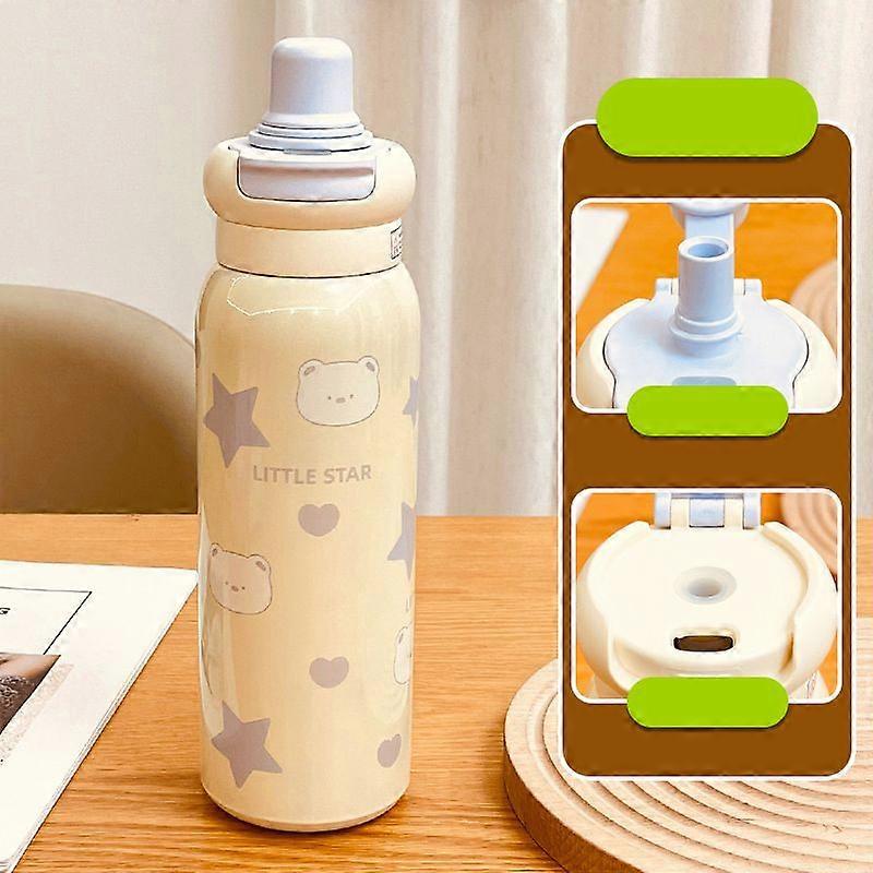 21oz Water Bottles for Hot and Cold Drinks,18/10 Stainless Steel Insulated Water Bottle-Blue