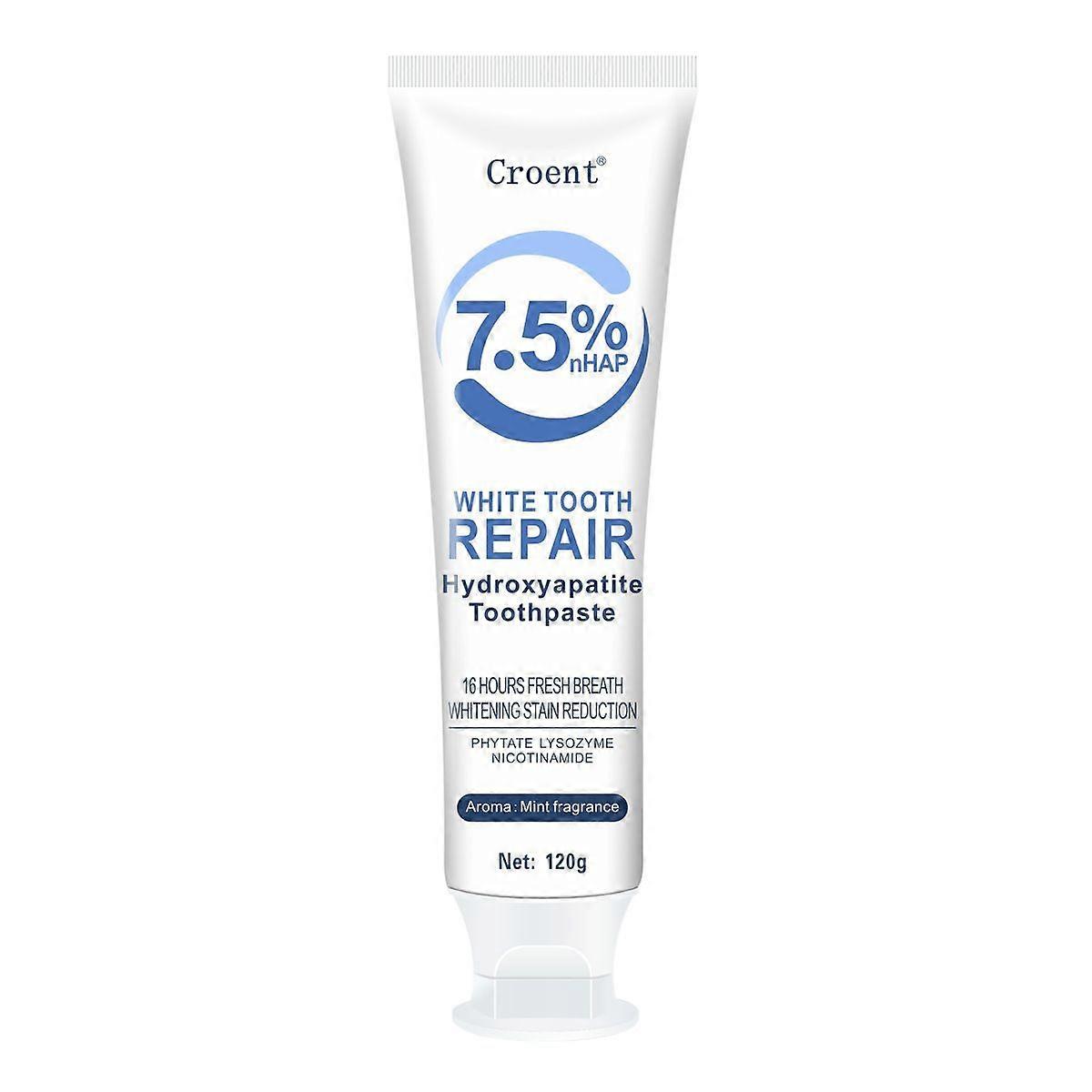 3PCS Hydroxyapatite Toothpaste for Advanced Enamel Protection, Gentle and Effective Formula, Fluoride-Free Toothpaste