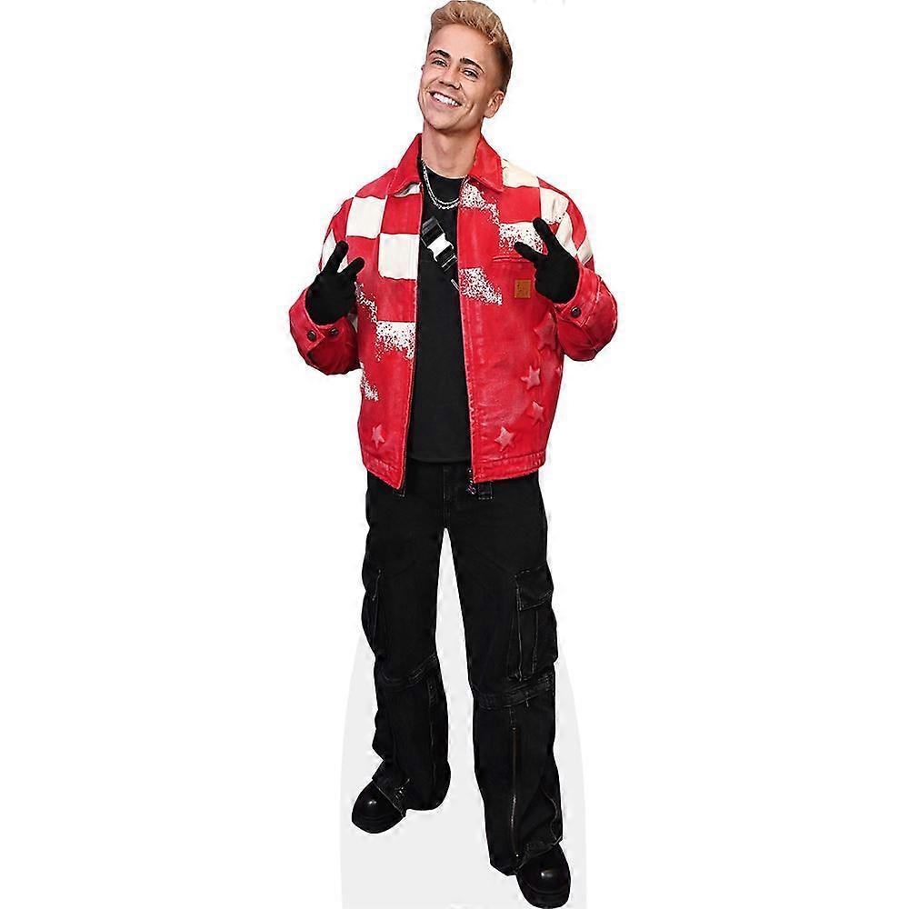 Dylan Page (Red Jacket) Cardboard Cutout (lifesize OR mini size). Standee. Stand Up.