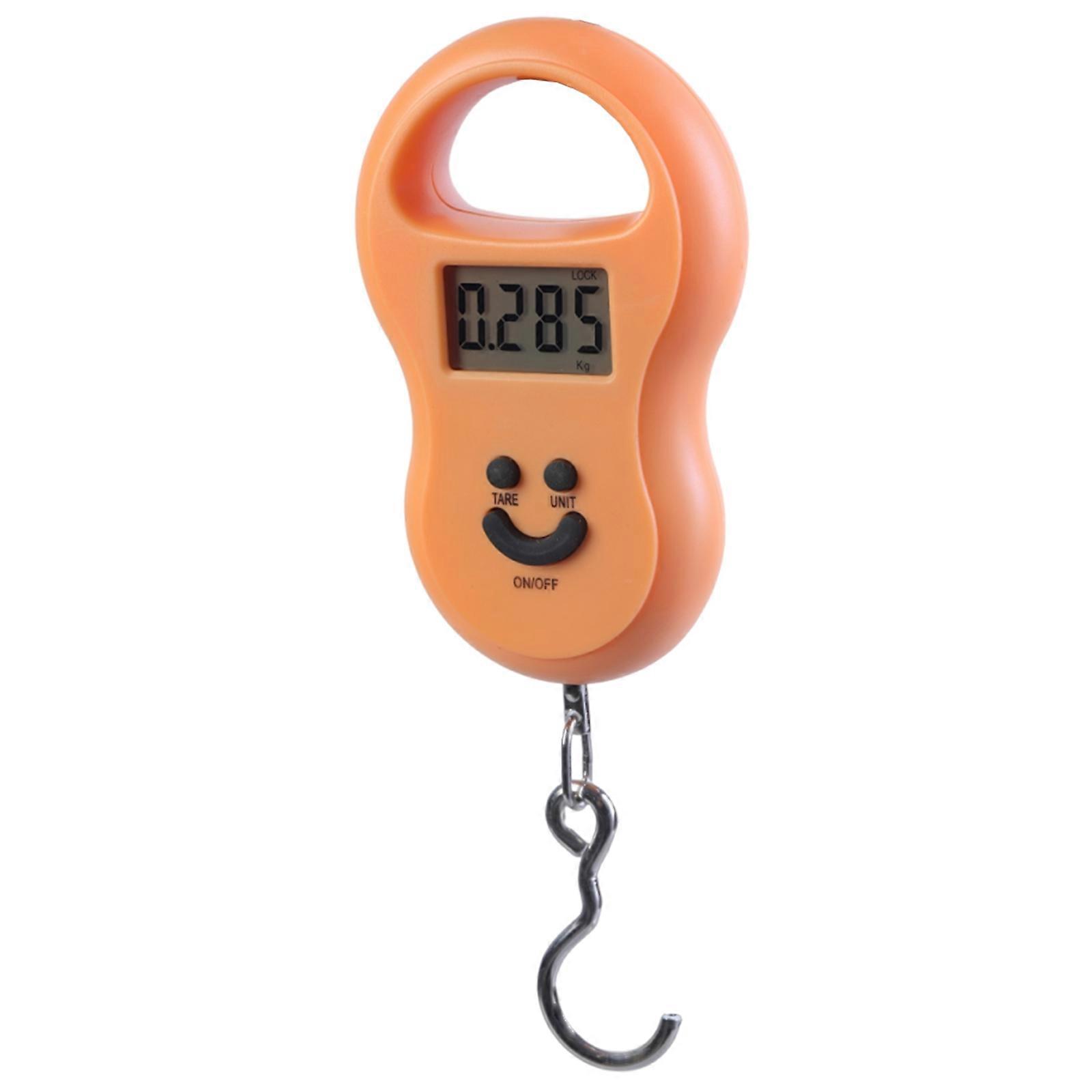 Portable Small Weighing Scale Quick Responses Small Scale Small & Reliable Scale Easy to Carry for Home & Shop Use Orange