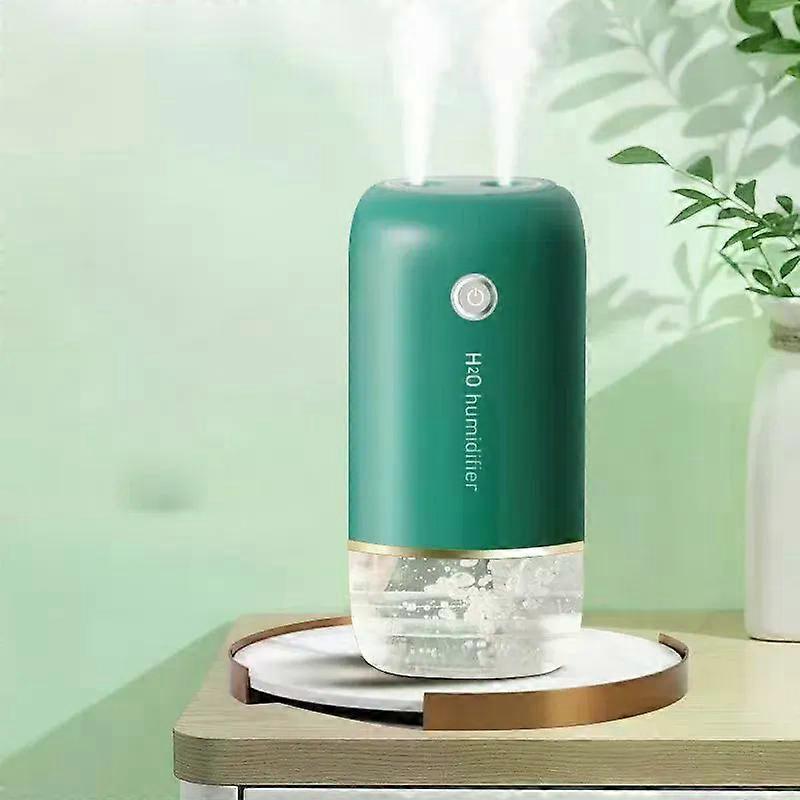 400Ml Wireless Double Nozzle Air Humidifier With Night Light 1200Mah Rechargeable Home Car Humidifiers Aroma Fragrance Diffusers