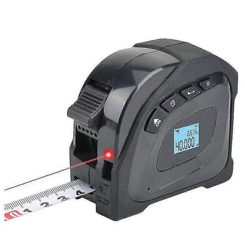 1 Pack Laser Distance Meter with Backlit LCD Display, Tape Measure, 40m Laser Distance Meter, 5m Tape Measure, Laser Measuring Device, Portable, Recha