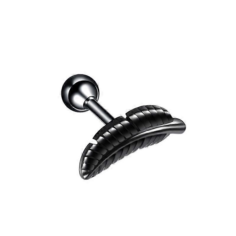 Simple Feather Ear Bone Nails Cartilage Stainless Steel Student Earrings Ear