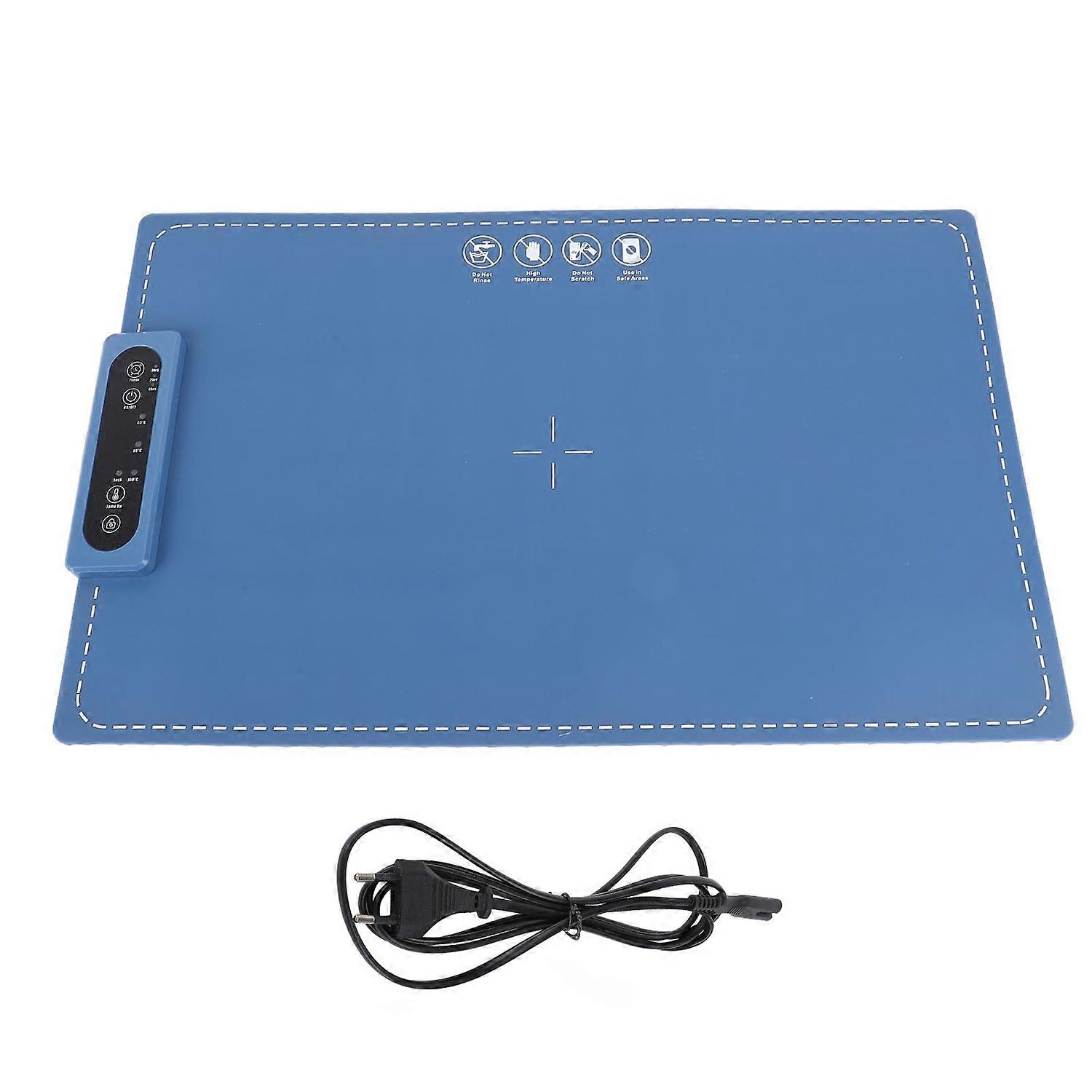 Electric Food Warming Mat 260W Full Surface Heat in 10s 3 Timer 3 Temp Levels Child Lock Folding Sil