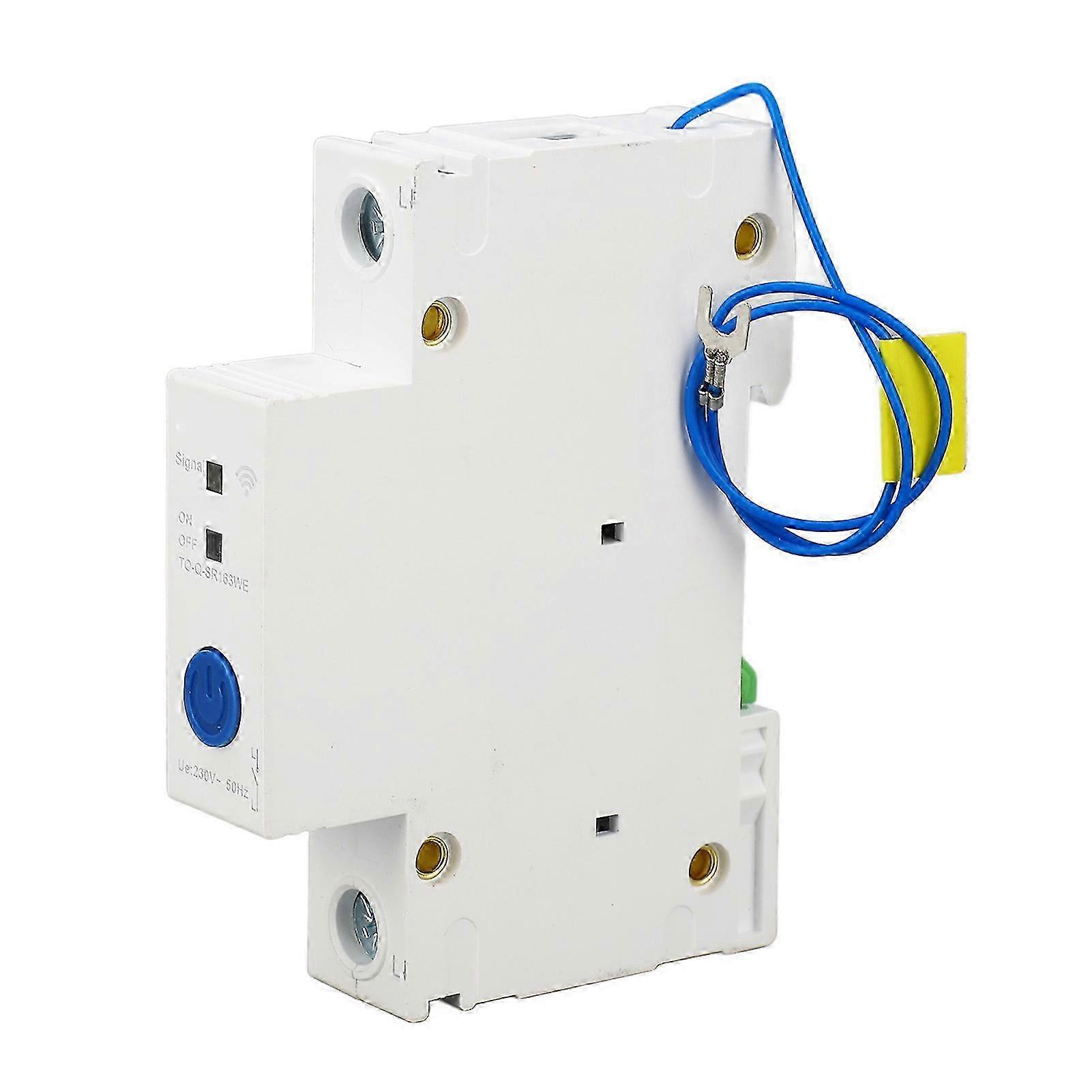 1P 230V Circuit Breaker APP Remote Control DIN Rail Pa66 Intelligent Switch 2.4GHz WIFI Circuit Breaker