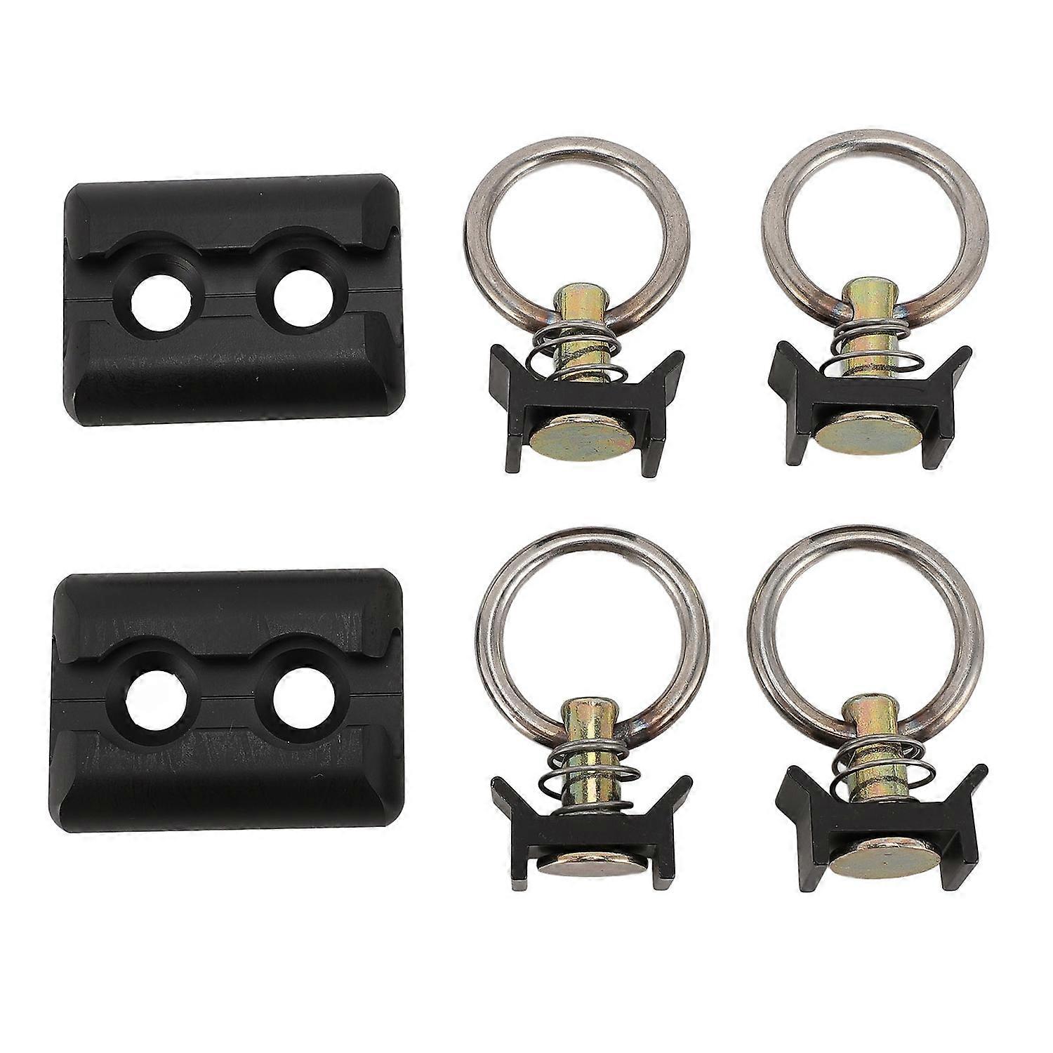 L Track Tie Down System Aluminum Alloy L Track Rail Tie Down Anchor Point Kit for Truck Bed Trailer
