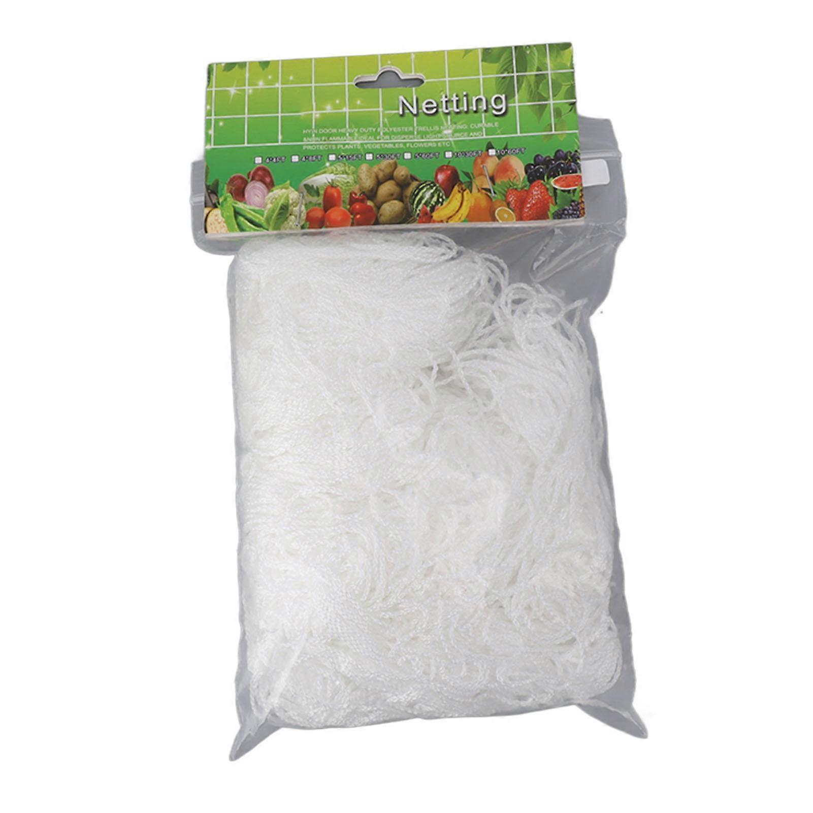 White Garden Plant Polyester Netting Fruits Vegetables Multi Layer Climbing Plants Trellis Net for Home Yard Farm