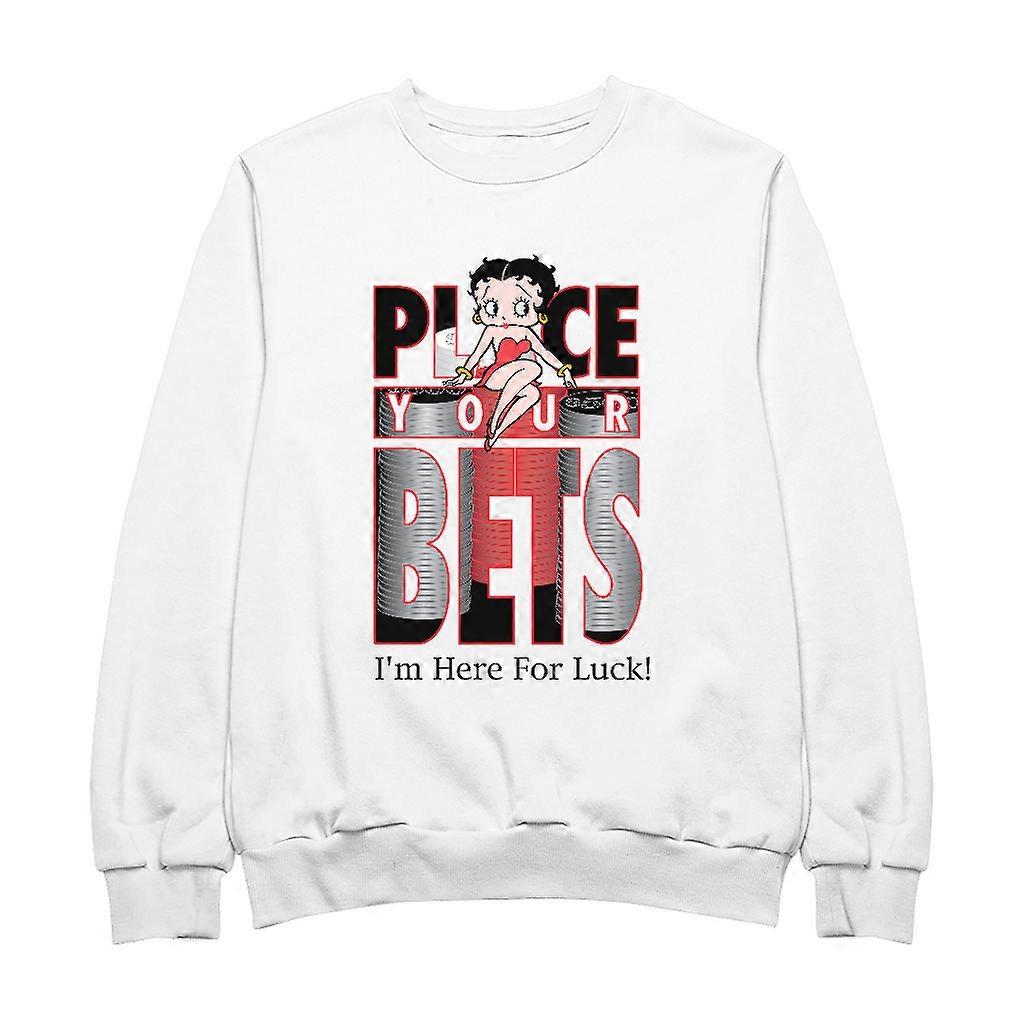 Betty Boop Place Your Bets Women's Sweatshirt