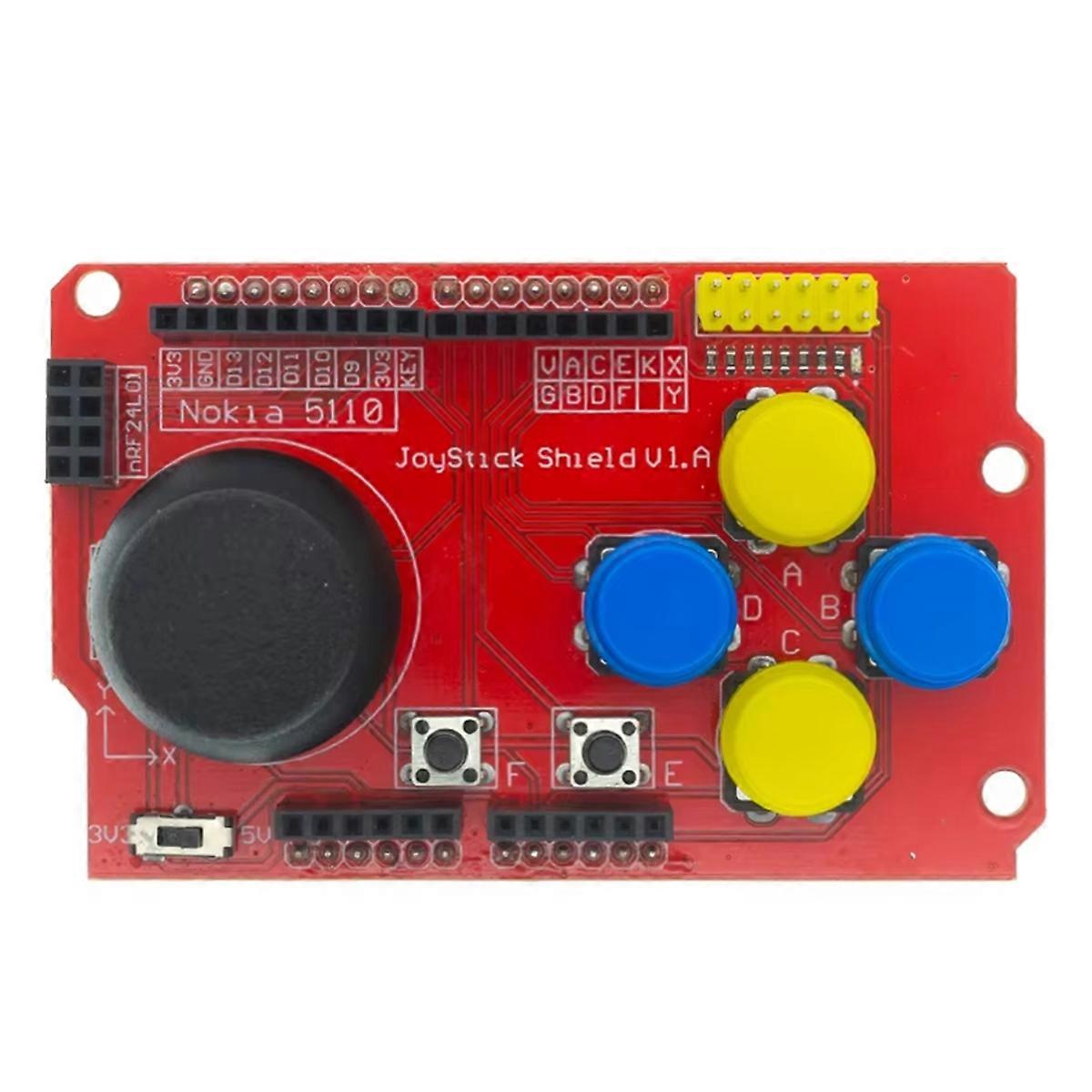 DIY Joystick Shield-utvidelseskort analogt tastatur for Arduino