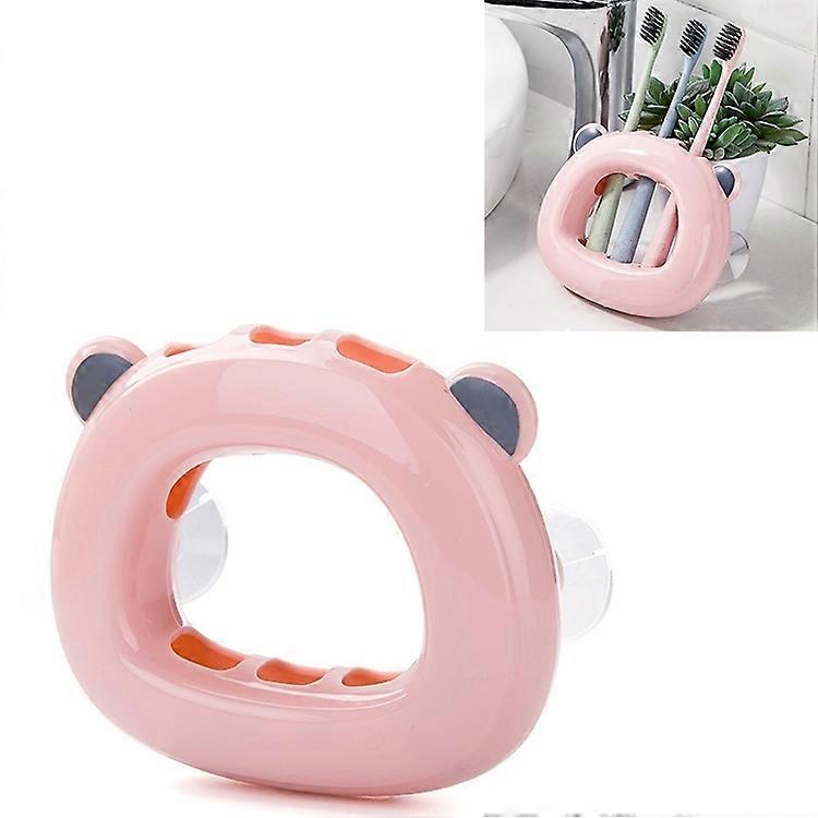 壁に取り付けられたバスルームの壁掛けラッククリエイティブカップル吸盤歯ブラシシェルフホルダー