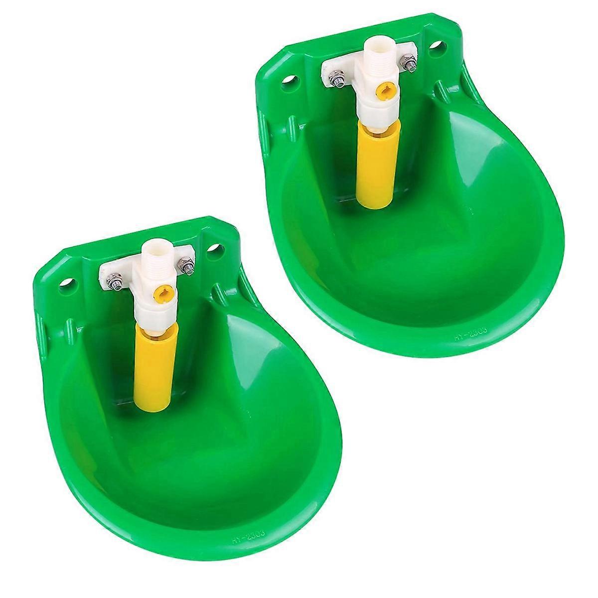 2PCS Livestock Sheep Goat Drinker Bowl Water Fountain Cattle Feeding
