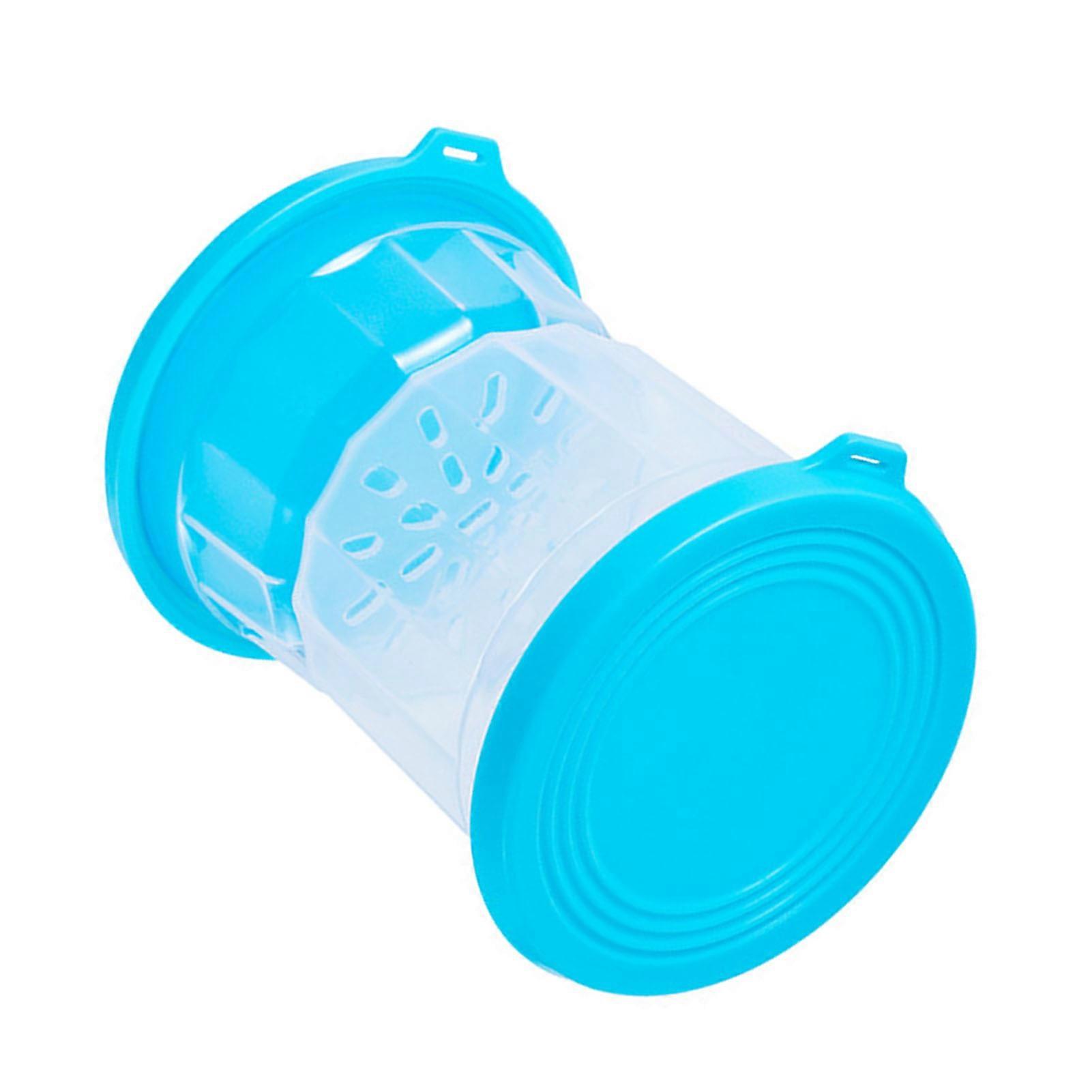 Pickle Jar Olive Hourglass Jar Airtight Pickle Juice Separator Jar Pickle Flip Jar for Gherkin Jalapeno Dry Wet Separation Blue