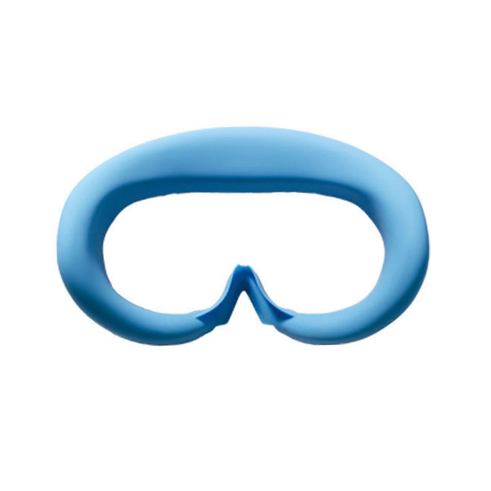 VR Silicone Interface Cover for Pico 4 VR Headset Anti-Leakage VR Silicone Pad Anti-Leakage Light Blocking Sleeve  blue