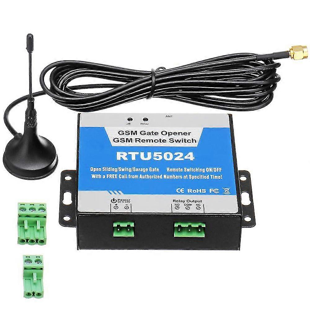 Remote Control GSM Door Opener with On/Off Switch and Free Call/SMS Command Functionality