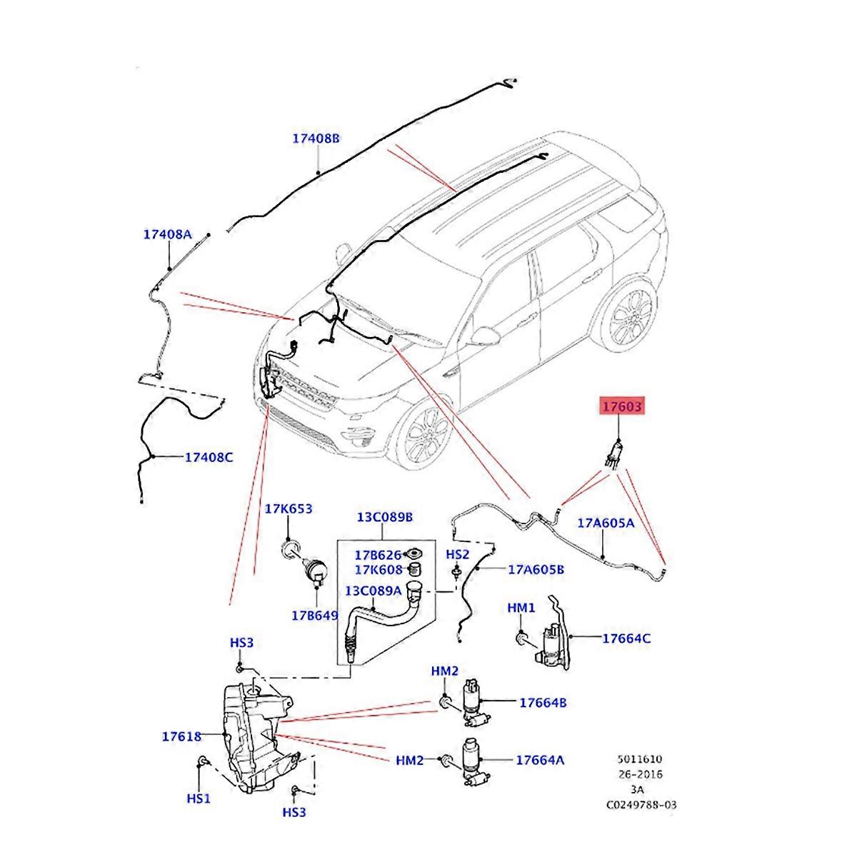 2Pcs Front Windshield Washer Nozzle Sprayer Jet For