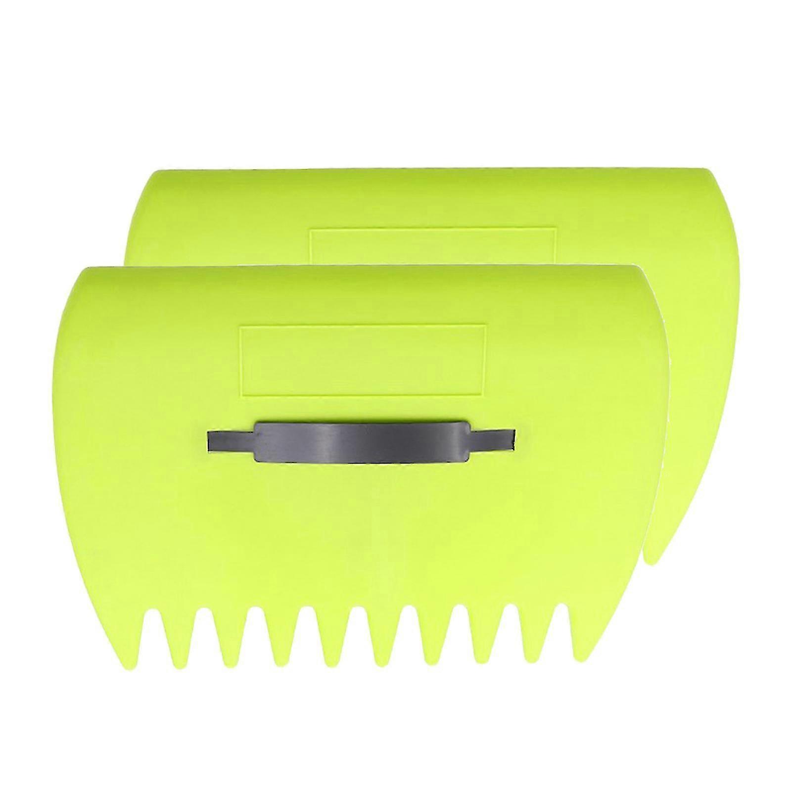 Ergonomic Leaf Rake Scoops Rubbish Leaf Collector with Claws - Home Gardening Leaves Pick-up Tool Jikaixiang p20241126748