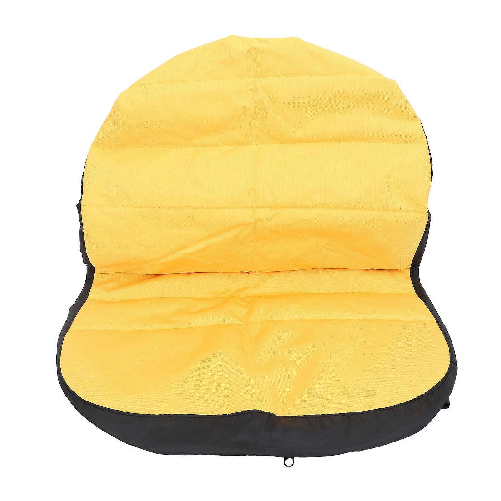 Lawn Mower Seat Cover, Soft, Non-Slip, Multi-Purpose, Polyester, Tractor Protector, Yellow