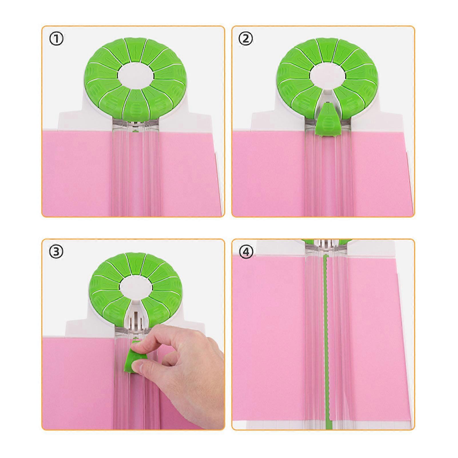 Craft Paper Cutter Straight Line Dotted Line Lace Indentation 12 in 1 Paper Trimmer 