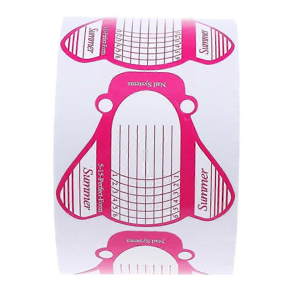 2026 NEW 500pcs Nails Art Tips Form Nail Extension Guide Sticker Polish DIY Stencil