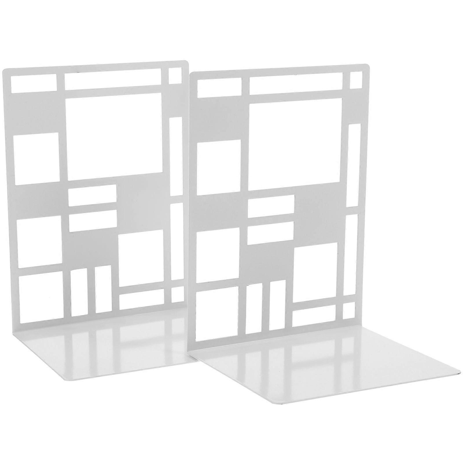 2Pcs Portable Book Stands Decorative Book Organizer File Book Ends Crafted Book Holders