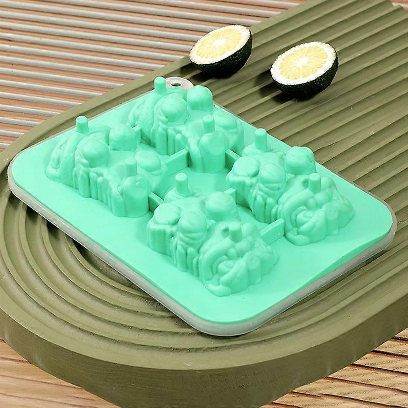 Lion Ice Cube Mold Lion Pagoda Silicone Mould Ice Lattice Coffee Milk Tea Cooling Tool Caertoon Ice Cube Maker Kitchen Gadgets