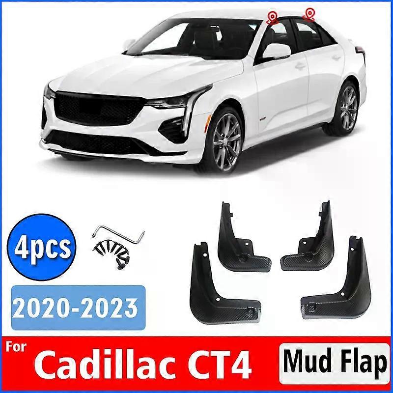 con 2020 2021 2022 2023 2024 FOR Cadillac CT4 Mud Flap Guards Splash Mudflaps Car Accessories Front Rear 4pcs Mudguard Fender