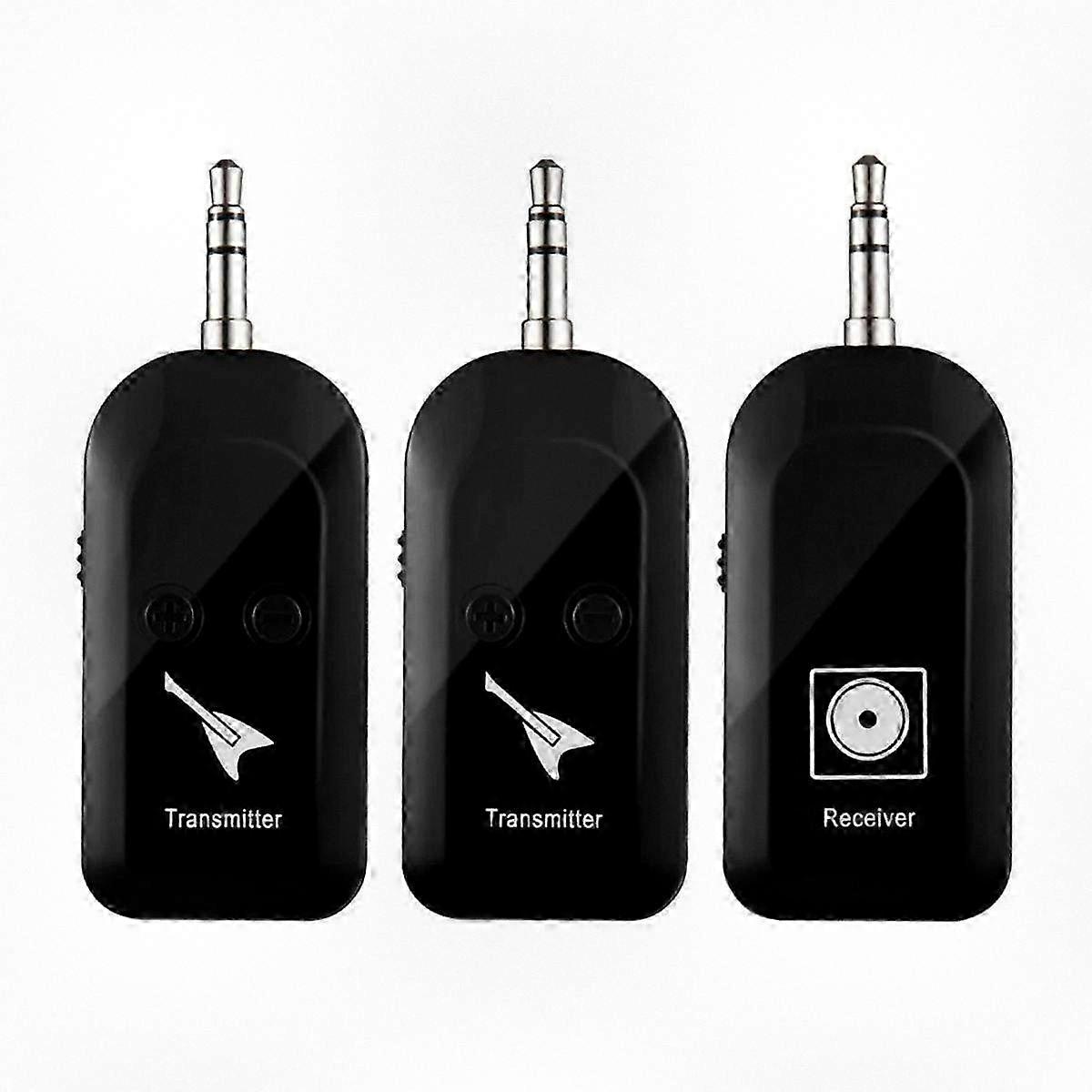 2.4GHz Rechargeable Wireless Guitar Transmitter and Receiver Kit with 6.35mm Adapter for Real-Time Audio Transmission - Music Equipment