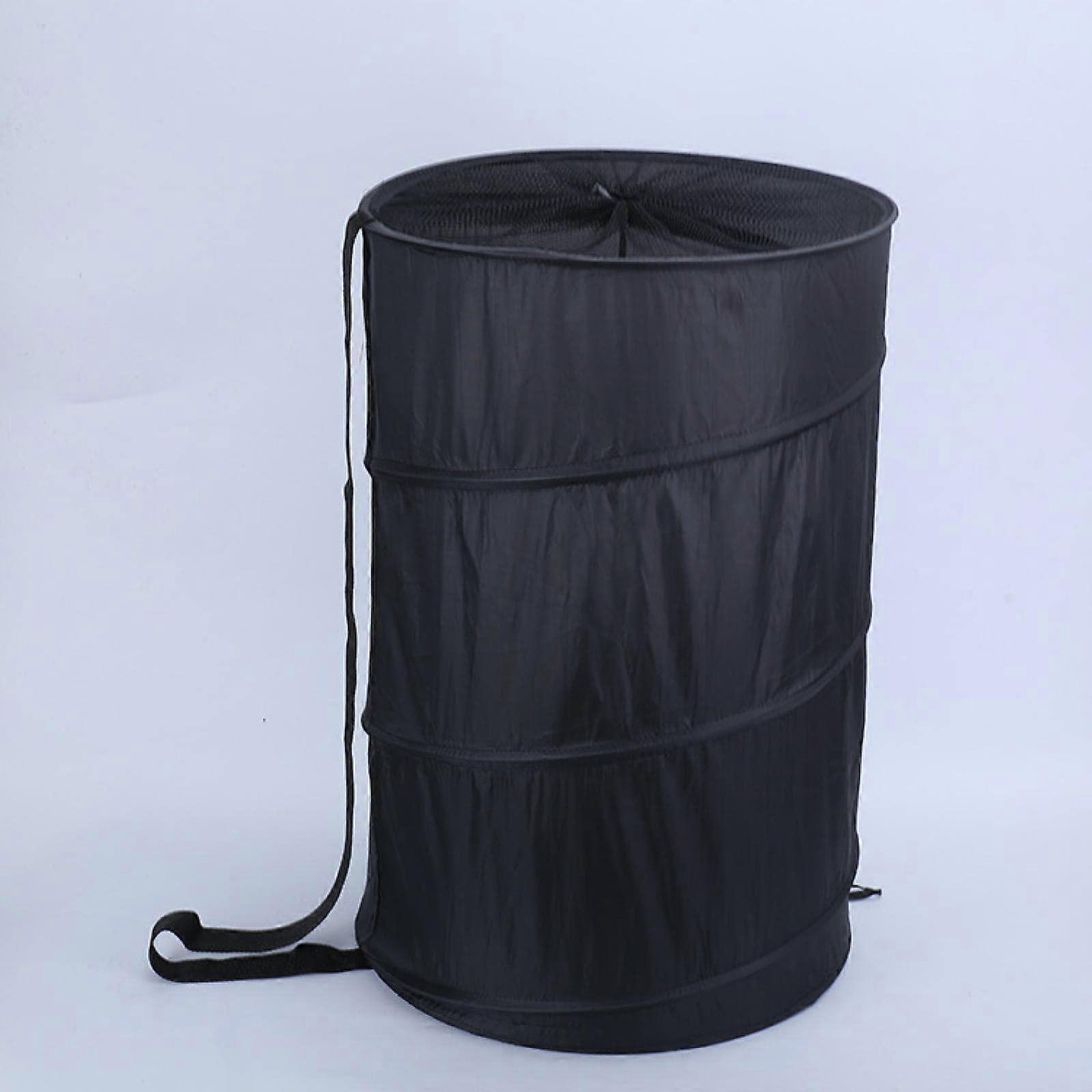 Dirty Clothes Storage Basket Oxford Cloth Strap Type Drawstring Bucket Folding Dirty Clothes Bucket