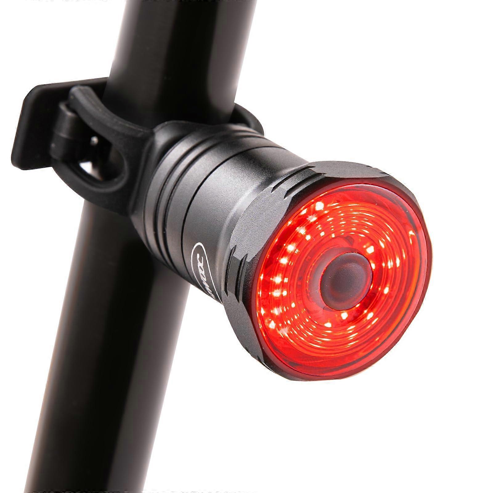 Bike Tail Light High-Sensitivity Brake Sensing, Waterproof Bicycle Tail Light, Dual Modes, Easy Mounting