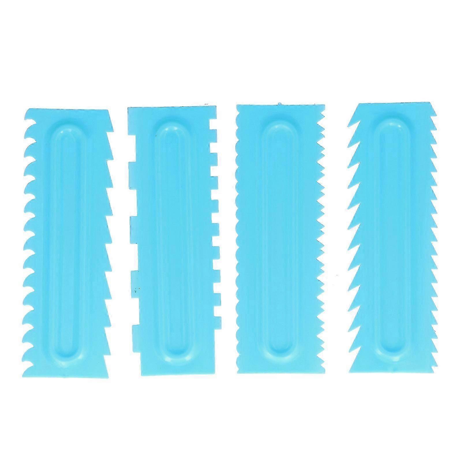Cake Decorating Tools: 4PCS Cake Scraper Icing Smoother Fondant Comb