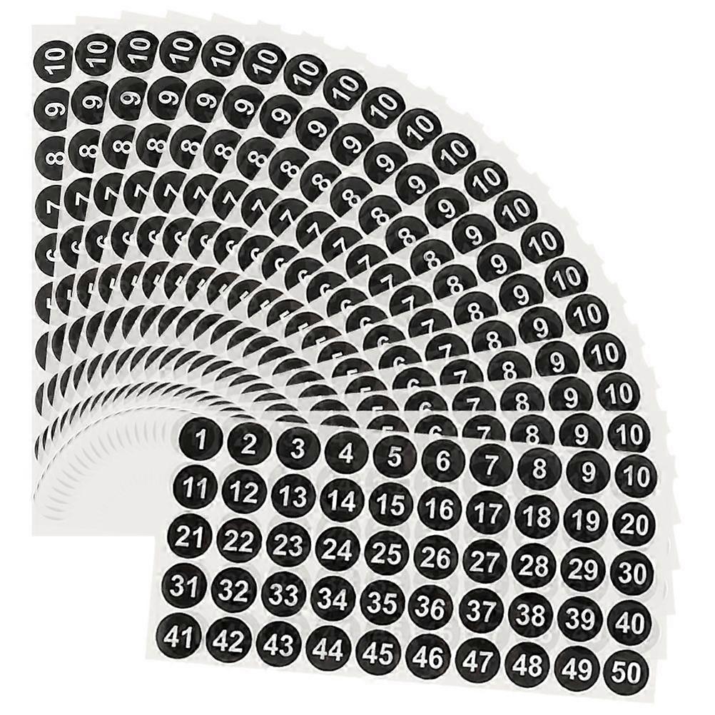 20 fogli di adesivi numerici Etichette numeriche Adesivi numerici Etichette numeriche
